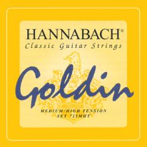 Hannabach Goldin 725 MHT Classical Guitar Strings, Full Set