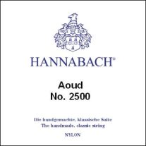 Hannabach HAN2500 AOUD Gut Trebles Gold-Plated Wound Med Tension