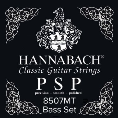 Hannabach Precision Smooth Polished 8507MT Guitar Strings Bass Set