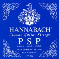 Hannabach Precision Smooth Polished 850HT PSP Guitar Strings, Full Set