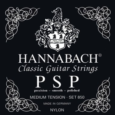 Hannabach Precision Smooth Polished 850MT Guitar Strings, Full Set