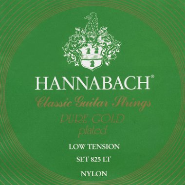Hannabach Pure Gold 825LT Classical Guitar Strings, Full Set