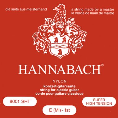 Hannabach Silver Plated 800SHT Classical Guitar Strings, Full Set