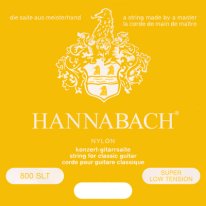 Hannabach Silver Plated 800SLT Classical Guitar Strings, Full Set