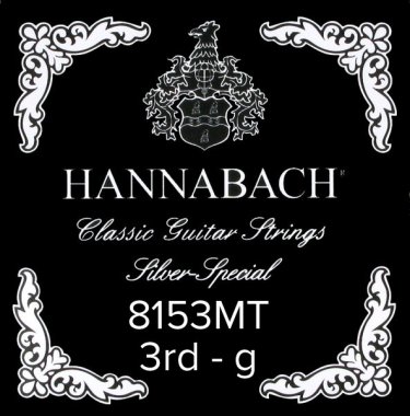 Hannabach Silver Special 8153MT - 3rd string (g) Medium Tension