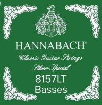 Hannabach Silver Special 8157LT Classical Guitar Strings, Bass Set
