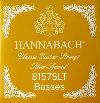 Hannabach Silver Special 8157SLT Classical Guitar Strings, Bass Set