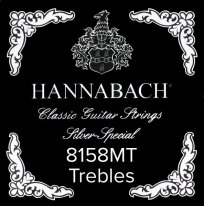 Hannabach Silver Special 8158MT Classical Guitar Strings, Treble Set