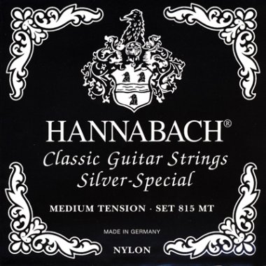 Hannabach Silver Special 815MT 8-String Classical Guitar, Full Set