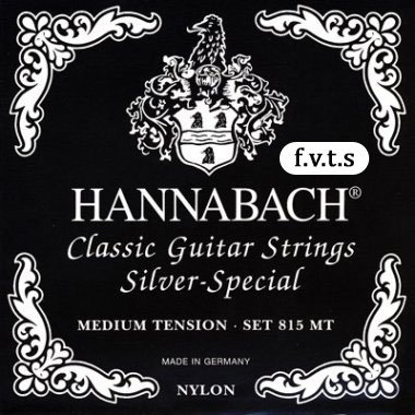 Hannabach Silver Special 815MT-fvts Classical Guitar Strings Full Set