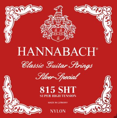 Hannabach Silver Special 815SHT Classical Guitar Strings, Full Set