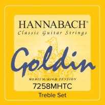 Hannabach Super Carbon Goldin Trebles MHT Guitar Strings, Treble Set