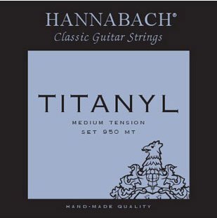 Hannabach Titanyl 9507MT Classical Guitar Strings, Bass Set