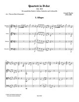 Haydn arr by Beer-Demander | Quartett in D-dur mandolin, violin, cello