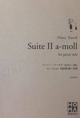 Henry Purcell, Suite II a-moll for guitar solo