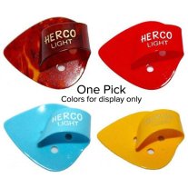 Herco HE111 Flat Thumb Pick Light, One Pick Assorted Colors