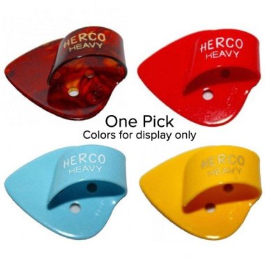 Herco HE113 Flat Thumb Pick Heavy, One Pick Assorted Colors