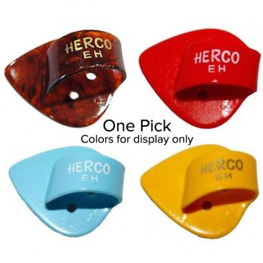 Herco HE114 Flat Thumb Pick Extra Heavy, One Pick Assorted Colors