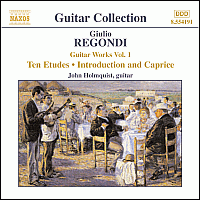 Holmquist | Giulio Regondi Ten Etudes CD