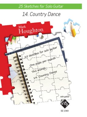Houghton | 25 Sketches Country Dance for solo guitar