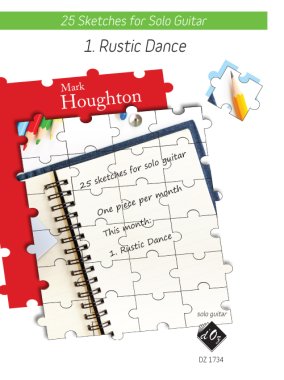 Houghton | 25 Sketches Rustic Dance for solo guitar