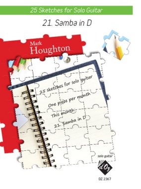 Houghton | 25 Sketches Samba in D for solo guitar