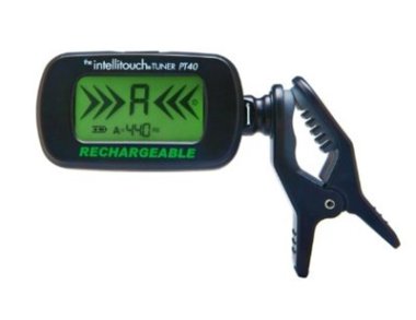 Intellitouch PT40 Clip-On Guitar Tuner, USB Rechargeable