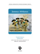 Jammus Afrikanus arr Bryan Johanson for guitar quartet