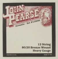 John Pearse 1350H 80/20 Bronze 12 String Acoustic Guitar Heavy 13-56