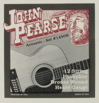 John Pearse 1450H Phosphor Bronze 12 String Acoustic Guitar Heavy 13-56