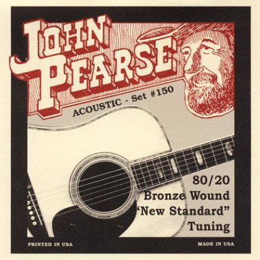 John Pearse 150NS 80/20 Bronze Acoustic Guitar Strings New Std 11-58
