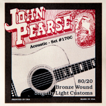 John Pearse 170C 80/20 Bronze Acoustic Guitar Slightly Lt 11-52