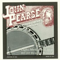 John Pearse 1710LM 5 String Banjo Strings, Light/Medium, Extra Long