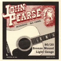 John Pearse 200L 80/20 Bronze Acoustic Guitar Strings Lt 12-53