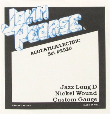 John Pearse 2920 Nickel Wound Jazz Hvy Electric Strings, Long D, 13-56