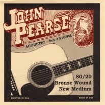 John Pearse 310NM 80/20 Bronze Acoustic Guitar Strings New Med 13-55