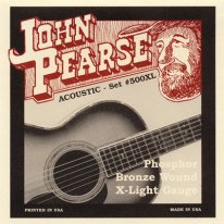 John Pearse 500XL Phosphor Bronze Acoustic Guitar Strings Ex Lt 10-47