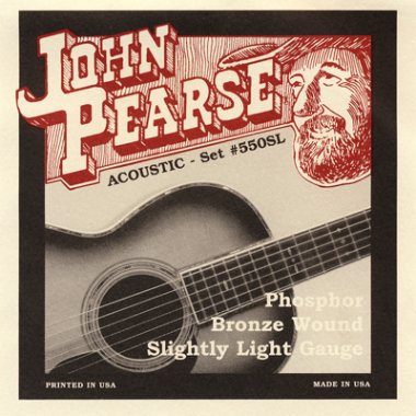 John Pearse 550SL Phosphor Bronze Acoustic Guitar Slightly Lt 11-50