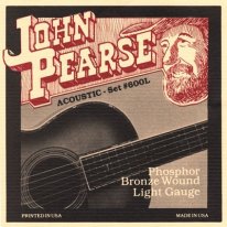 John Pearse 600L Phosphor Bronze Acoustic Guitar Light 12-53