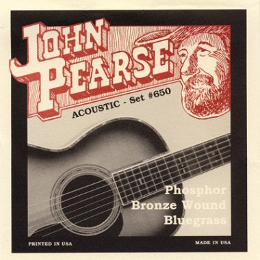 John Pearse 650LM Phosphor Bronze Acoustic Guitar Bluegrass 12-56