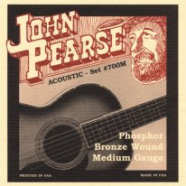 John Pearse 700M Phosphor Bronze Acoustic Guitar Strings Med 13-56