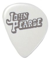 John Pearse Studio Flat Pick 1.40mm Super Heavy Silver, One Pick