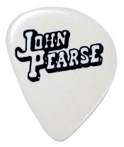 John Pearse Studio Flat Pick .77mm Medium Black, One Pick