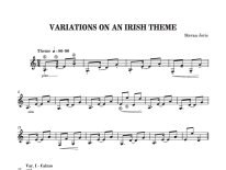 Jovic | Variations on an Irish Theme for solo guitar