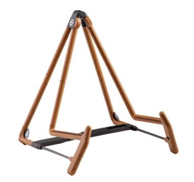 K & M Heli 2 Cork Acoustic Classical Guitar Stand 17580, 5 3/8in. Arm