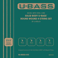 Kala KA-BASS-4-SC Nickel Solid Body U BASS Round Wound 4-String Set
