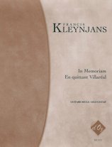 Kleynjans | In Memoriam, En Quittant for solo guitar