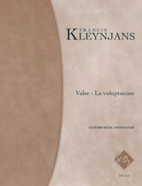 Kleynjans | Valse La Voluptueuse for solo guitar