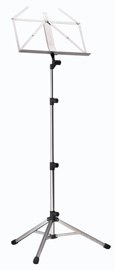 K&M 10800 Splash Stainless Steel Music Stand, Silver