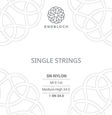 Knobloch Actives Classical Nylon Med-High Tension, 1st E Single